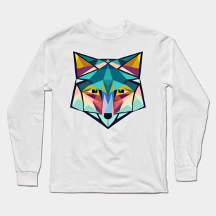 Geometric wolf head Long Sleeve T-Shirt